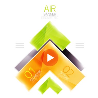 Ok iş Infographic şablonu