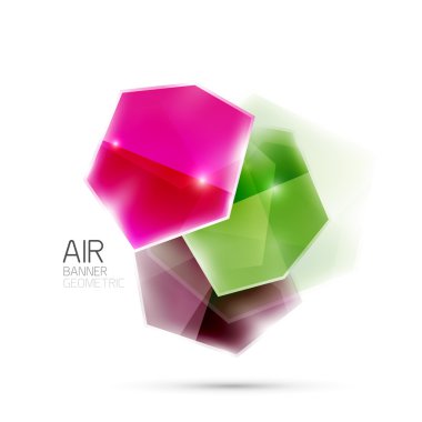 Parlak elemanları. Beyaz geometrik soyut şekilleri. Arka plan