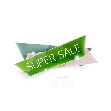 Vektör geometrik şekil reklam promosyon afiş