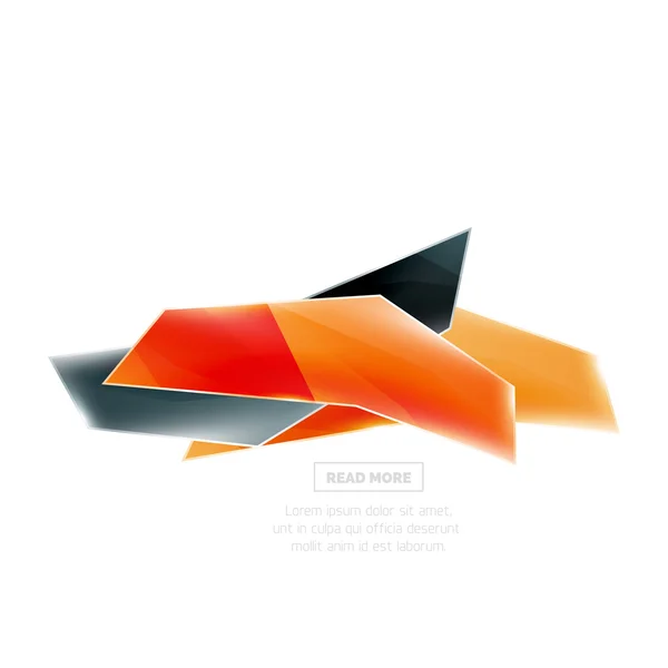 Vektor geometrische Form ad promo Banner — Stockvektor
