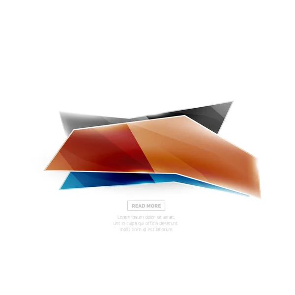 Vektor geometrische Form ad promo Banner — Stockvektor