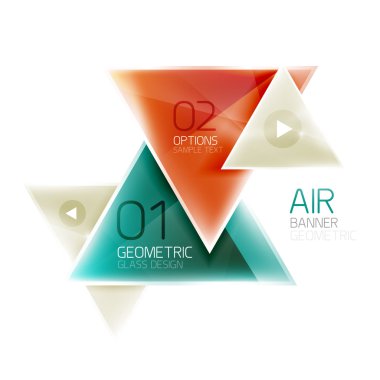 Parlak üçgen arka plan