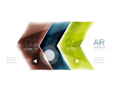 Hava hafif parlak tasarım ok. Web bilgi kutusu veya kullanıcı arabirimi menü öğesi