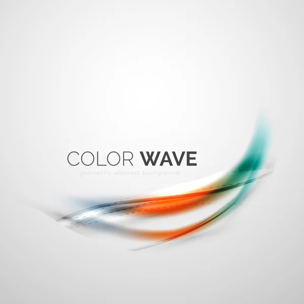 Color wave vector element — Stock Vector