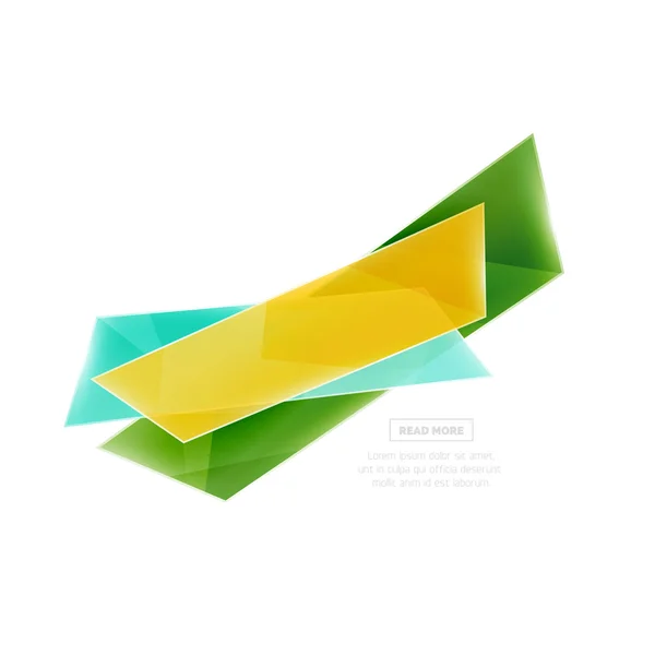ベクトル幾何学図形広告プロモーション バナー — ストックベクタ
