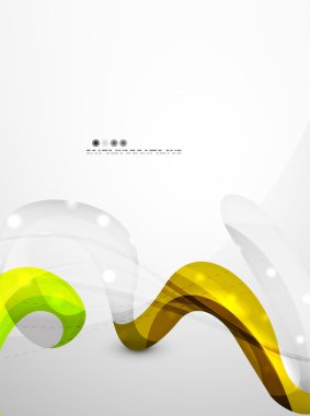 Parlak dalga modern hareket şablonu