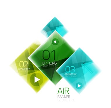 Parlak renkli kareler