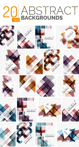 Collection of abstract backgrounds — Stock Vector