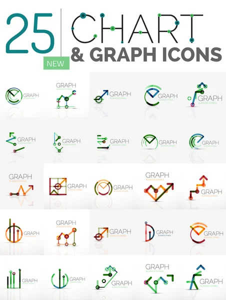 Coleta de logotipos gráfico —  Vetores de Stock