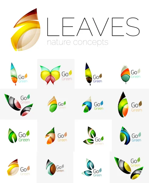 Levél logo meg — Stock Vector