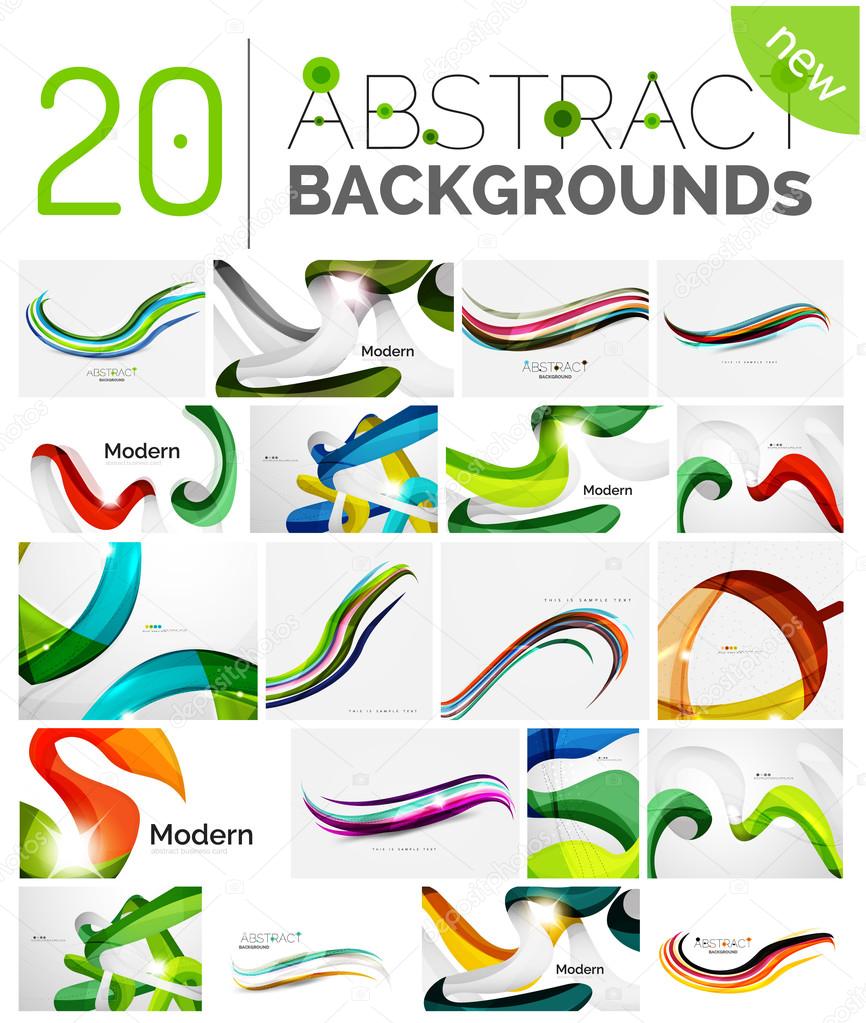 Color smooth waves Stock Vector Image by ©akomov #114250418