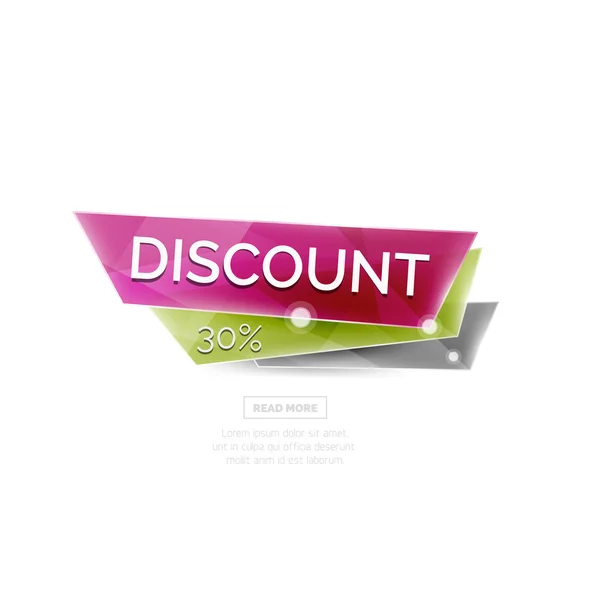 Vector colorful sale banner — Stock Vector