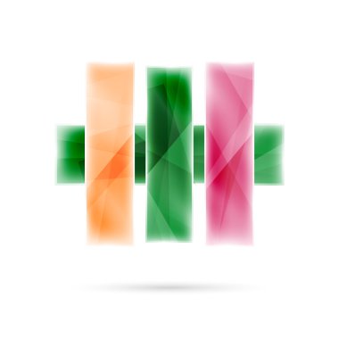 Boş renkli çizgili. İş geometrik tarzı infographics arka plan