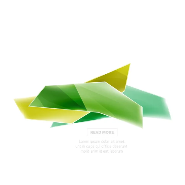 Forma geometrică vectorială banner ad promo — Vector de stoc