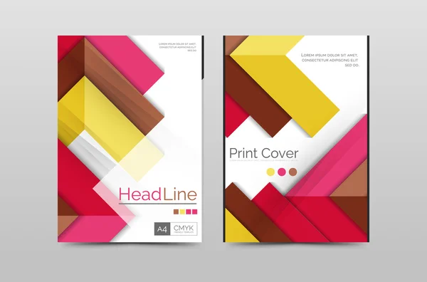 Geometric brochure front page