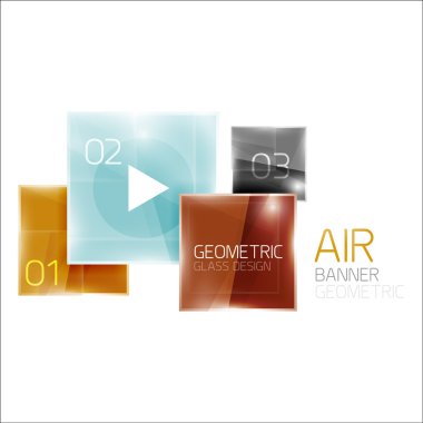 Hava parlak kare kompozisyon