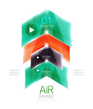 Hava hafif parlak tasarım ok. Web bilgi kutusu veya kullanıcı arabirimi menü öğesi