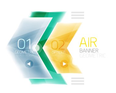 Hava hafif parlak tasarım ok. Web bilgi kutusu veya kullanıcı arabirimi menü öğesi