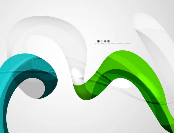 Swirl form färgglada linje. Futuristiska abstrakt bakgrund — Stock vektor
