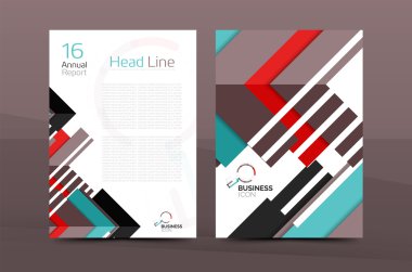 Renkli yıllık raporu kapak