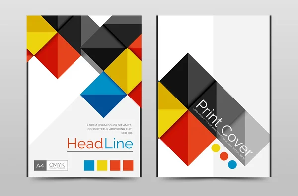 Geometric brochure front page