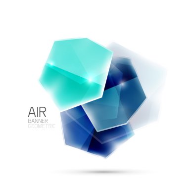 Parlak renkli geometrik iş soyut infographics şablonu