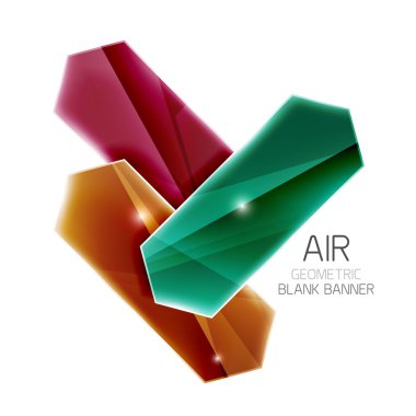 Boş renkli parlak ok çizgili metin için