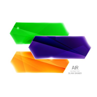 Boş renkli parlak ok çizgili metin için