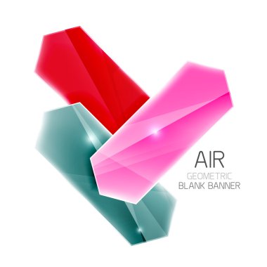 Boş renkli parlak ok çizgili metin için