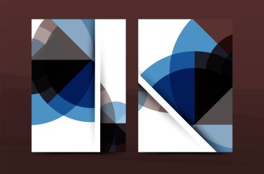 Geometrik mozaik tasarımı, a4 boyutu iş kurumsal yazışma mektup kapak