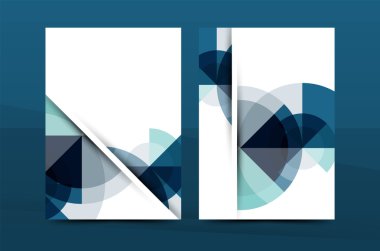 Geometrik mozaik tasarımı, a4 boyutu iş kurumsal yazışma mektup kapak