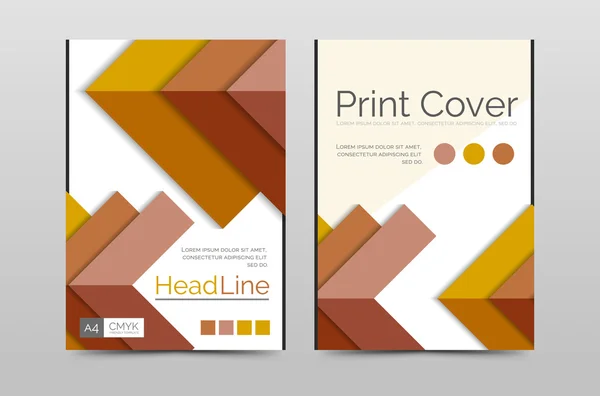 Geometric brochure front page