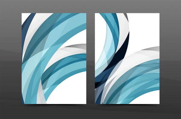 Ondas de color fondo abstracto — Vector de stock