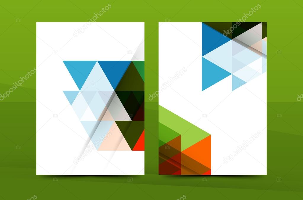 Slecht pijpleiding ik betwijfel het Geometrisch ontwerp A4 formaat cover sjabloon afdrukken vectorafbeelding  door © akomov ⬇ Vectorstock #115353198