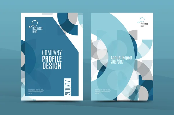 Modello di copertina A4 per aziende fresche e colorate - prospetto, brochure, rivista del libro e relazione annuale — Vettoriale Stock