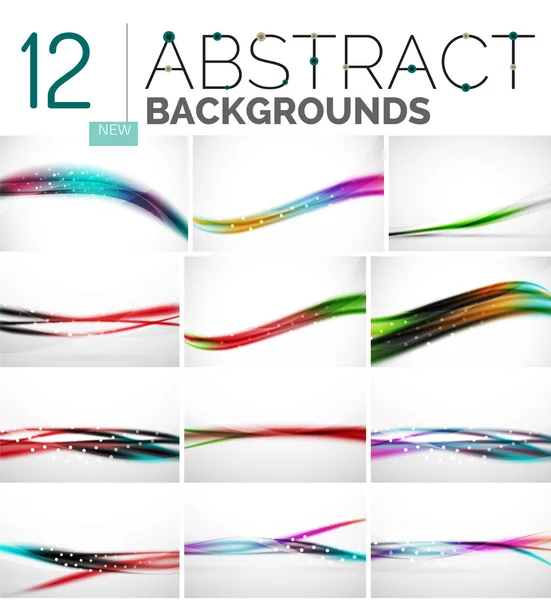 Collection of abstract backgrounds — Stock Vector