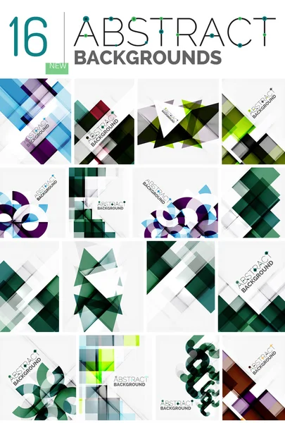 Collection of abstract backgrounds — Stock Vector