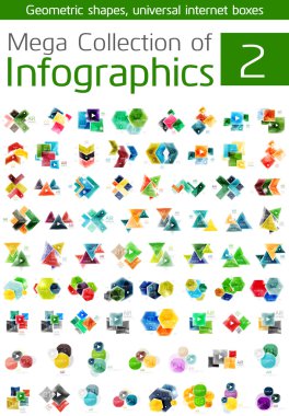 Infographic şablonları mega toplama