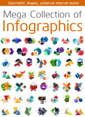 Infographic şablonları mega toplama