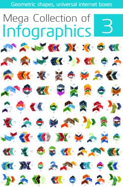 Infographic şablonları mega toplama