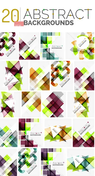 Collection of abstract backgrounds — Stock Vector