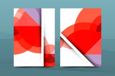 Geometrik mozaik tasarımı, a4 boyutu iş kurumsal yazışma mektup kapak