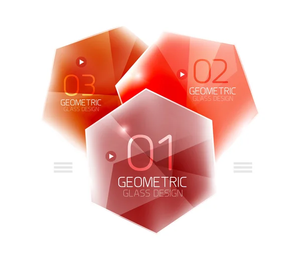 Sechseck abstrakter geometrischer Hintergrund — Stockvektor