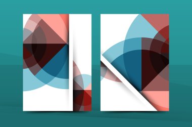 Geometrik mozaik tasarımı, a4 boyutu iş kurumsal yazışma mektup kapak