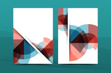 Geometrik mozaik tasarımı, a4 boyutu iş kurumsal yazışma mektup kapak