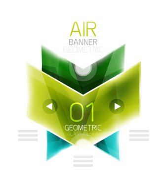 Hava hafif parlak tasarım ok. Web bilgi kutusu veya kullanıcı arabirimi menü öğesi