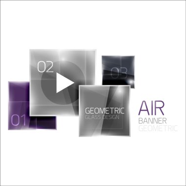 Hava parlak kare kompozisyon