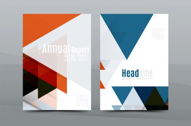 Renkli taze iş A4 kapak şablonu - el ilanı, broşür, kitap dergisi ve faaliyet raporu