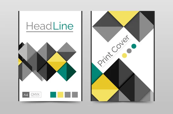 Geometric brochure front page