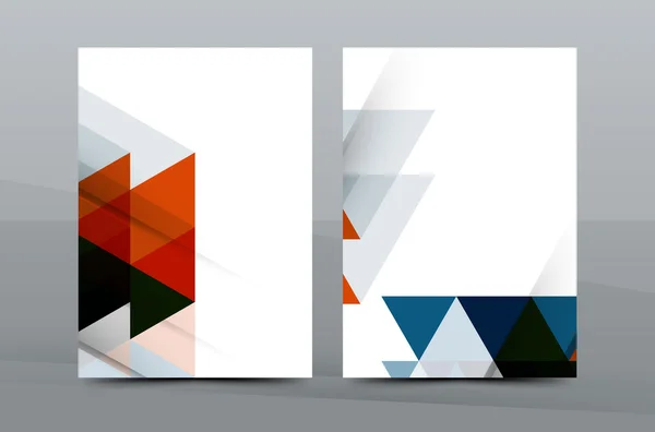 Modèle coloré de couverture A4 pour entreprise fraîche - dépliant, brochure, magazine de livres et rapport annuel — Image vectorielle